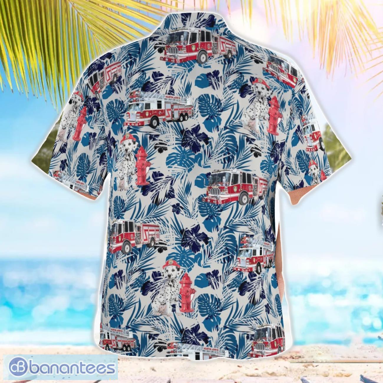 houston fire department hfd amp dalmatian fire dog hawaiian shirt gift for summer vacation image Houston Fire Department HFD & Dalmatian Fire Dog Hawaiian Shirt Gift For Summer Vacation Product Photo 1