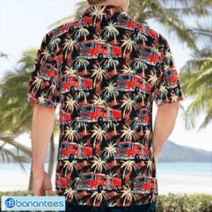 Burbank Fire Department, California Fire Engine Hawaiian Shirt Button Summer Shirt Product Photo 4