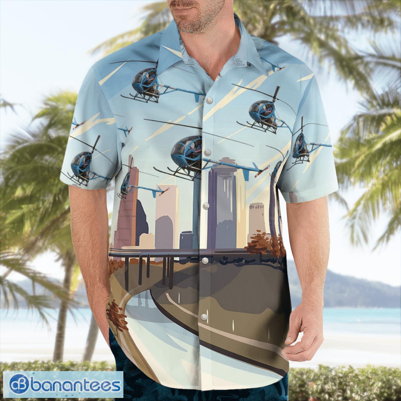 hughes-269c-n7492f-houston-police-department-helicopter-hawaiian-shirt-beach-summer-shirt-2.jpg Hughes 269C - N7492F Houston Police Department Helicopter Hawaiian Shirt Beach Summer Shirt Product Photo 3
