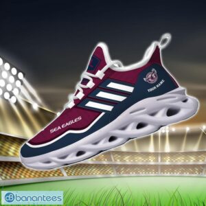 Custom Name For Fans NRL Manly Sea Eagles Personalized Max Soul Shoes Running Sneakers Product Photo 3