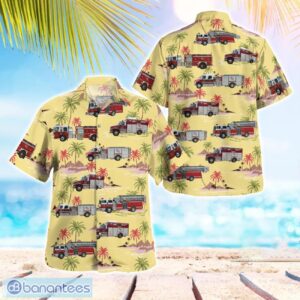 Pana, Illinois, Pana Fire & EMS Aloha Hawaiian Shirt Product Photo 1