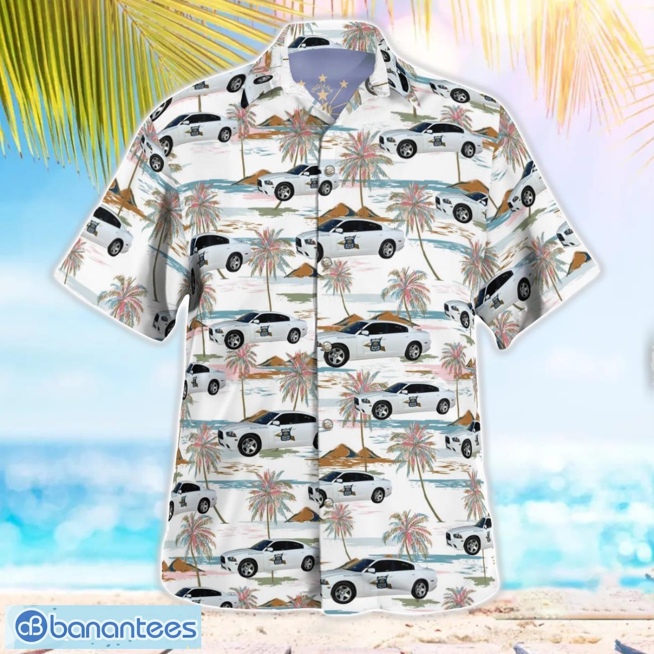 indiana state trooper police car hawaiian shirt beach summer shirt 1 image Indiana State Trooper Police Car Hawaiian Shirt Beach Summer Shirt Product Photo 2