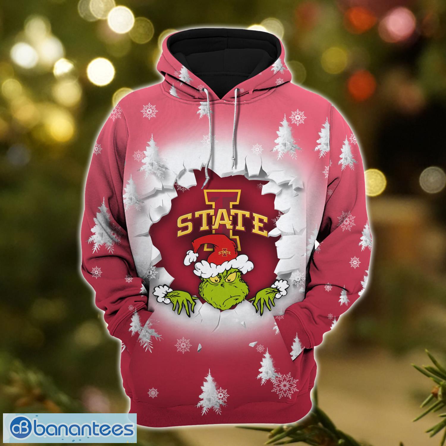 iowa state cyclones grinch 3d t shirt hoodie sweatshirt gift for christmas 2 image Iowa State Cyclones Grinch 3D T-Shirt Hoodie Sweatshirt Gift For Christmas Product Photo 3