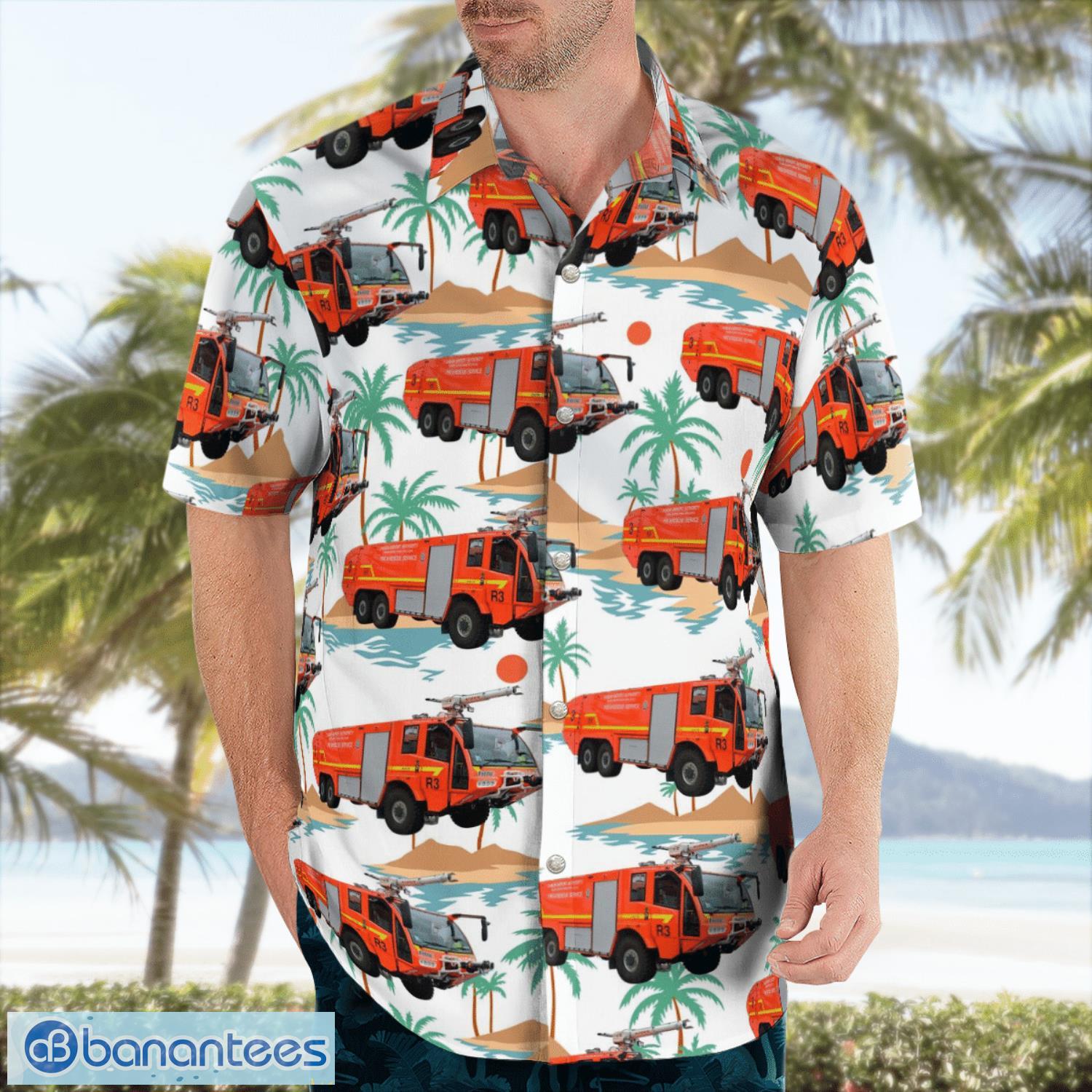 ireland dublin airport fire and rescue service summer hawaiian shirt for men women 2 image Ireland Dublin Airport Fire and Rescue Service Summer Hawaiian Shirt For Men Women Product Photo 3