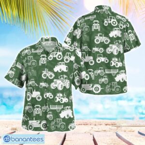 Tractor Pattern Beach Hawaiian Shirt Summer Gift Product Photo 1
