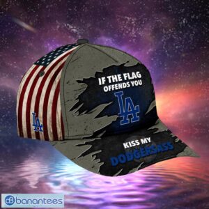 MLB Los Angeles Dodgers Logo Design American Flag Cap Product Photo 1