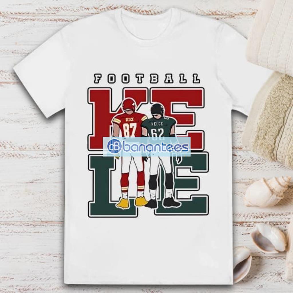 jason kelce and travis kelce football shirt image Jason Kelce And Travis Kelce Football Shirt Product Photo 1