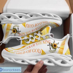 Jesus Daughter Of The King White Yellow Max Soul Shoes Running Sneakers Sport Sneakers Gift Product Photo 1