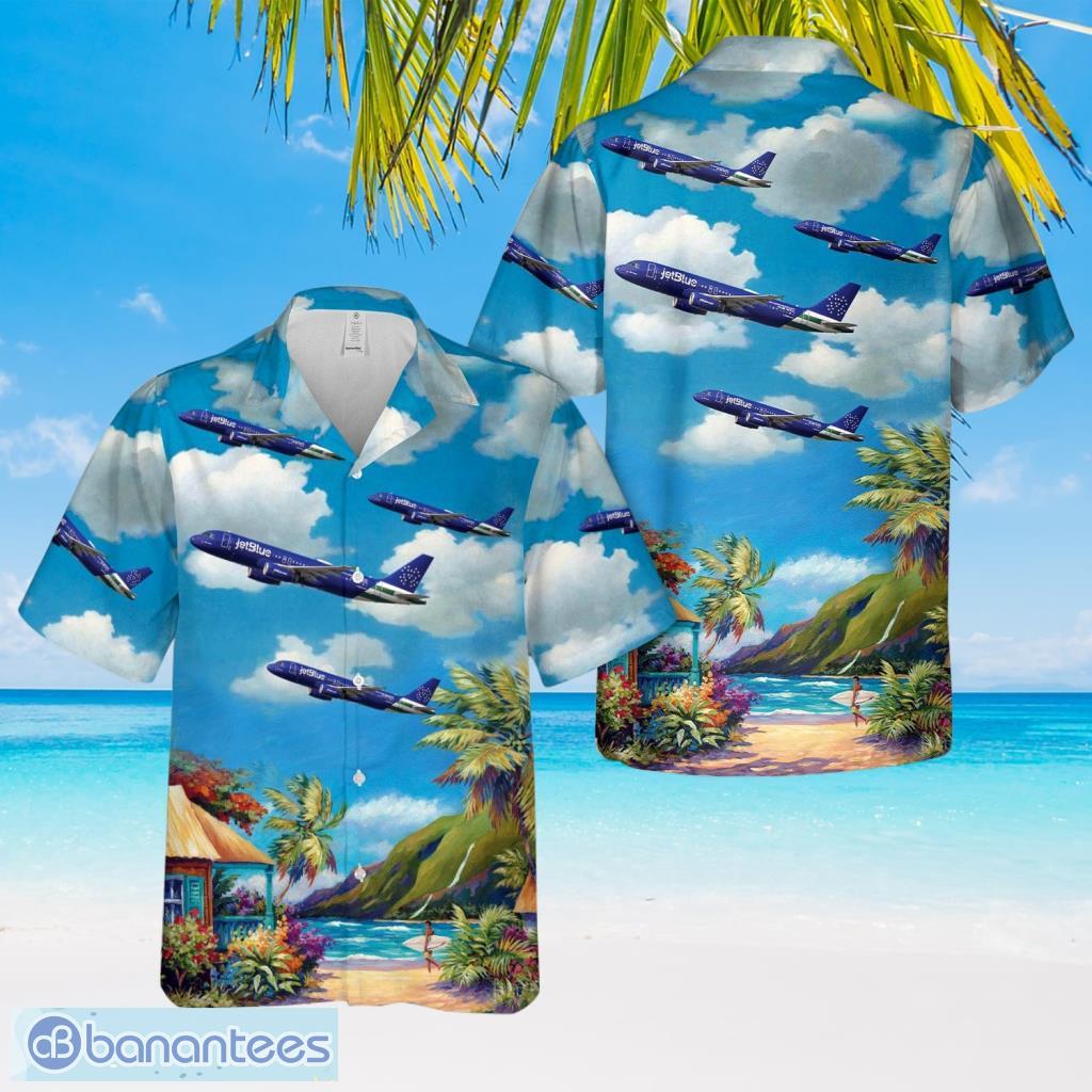 jetblue airways nypd livery a320 200 n531jl hawaiian shirt summer fashion image Jetblue Airways (Nypd Livery) A320-200 N531jl Hawaiian Shirt Summer Fashion Product Photo 1