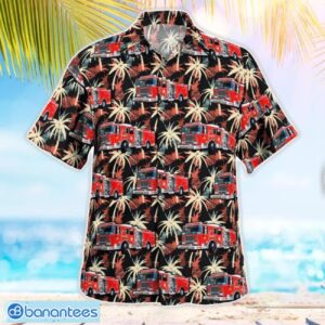 Burbank Fire Department, California Fire Engine Hawaiian Shirt Button Summer Shirt Product Photo 2