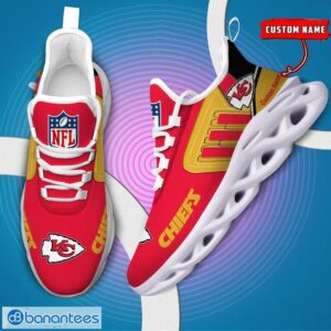 Custom Name NFL Kansas City Chiefs Max Soul Shoes Personalized Running Sneakers Product Photo 6