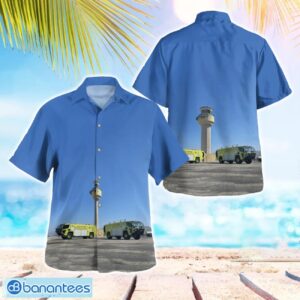 California, Palm Springs International Airport ARFF Hawaiian Shirt Button Summer Shirt Product Photo 1