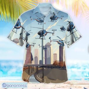 Houston Police Air Support “75 Fox” N8375F Hawaiian Shirt Beach Summer Shirt Product Photo 3