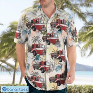 Burbank, California, Warner Brothers Studios Fire Department Hawaiian Shirt Button Summer Shirt Product Photo 3
