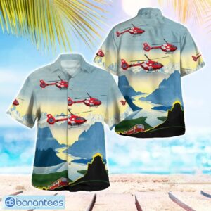 Swiss Air Ambulance Airbus Helicopters H145 Beach Hawaiian Shirt Gift For Summer Holiday Product Photo 1
