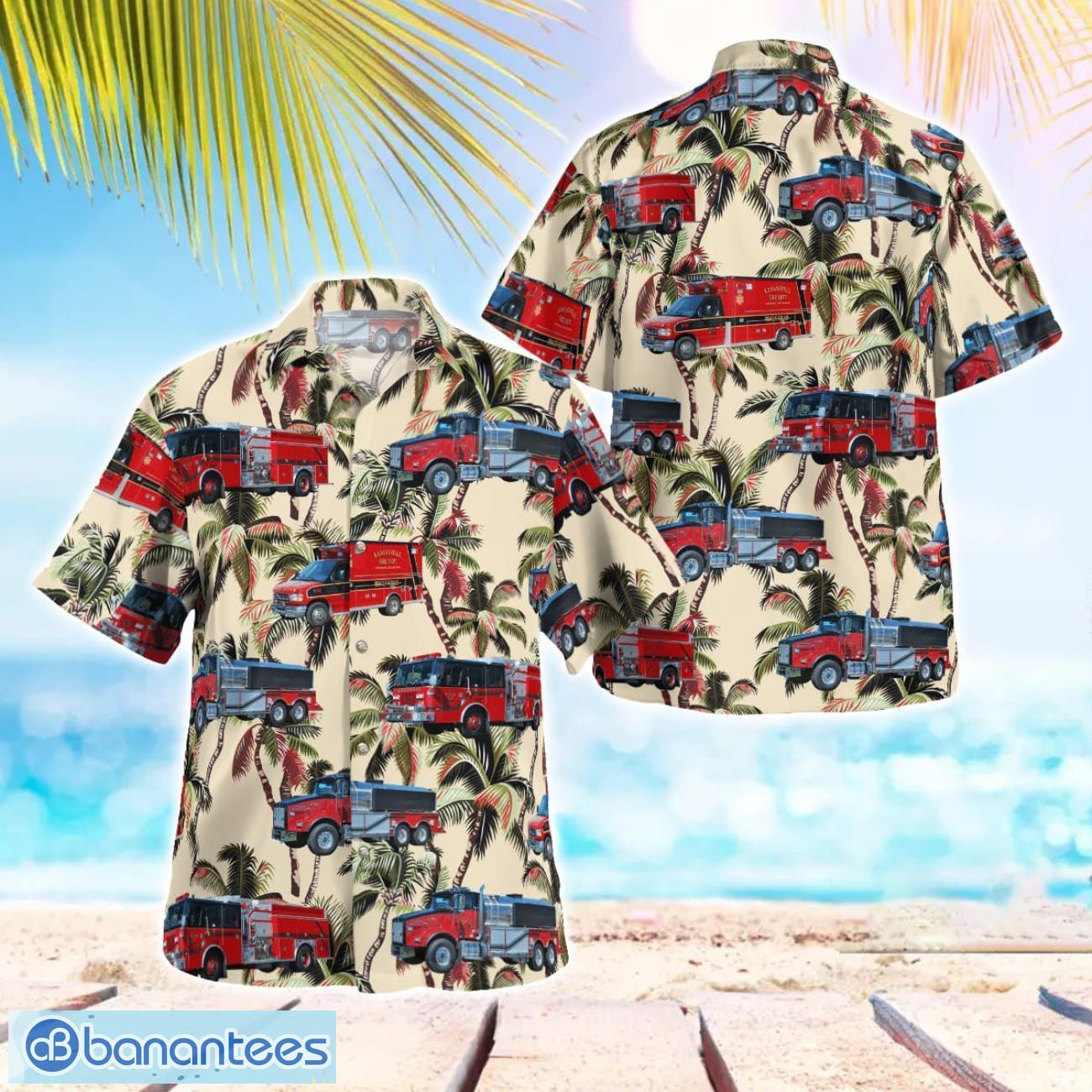kansasville racine county wisconsin kansasville fire department hawaiian shirt men women beach shirt image Kansasville, Racine County, Wisconsin, Kansasville Fire Department Hawaiian Shirt Men Women Beach Shirt Product Photo 1