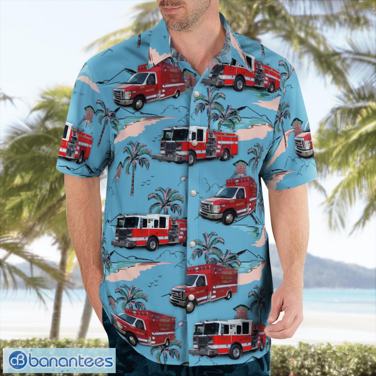 Kaukauna Fire Dept Fire Trucks Beach Hawaiian Shirt Gift For Summer Holiday Kaukauna Fire Dept Fire Trucks Beach Hawaiian Shirt Gift For Summer Holiday Product Photo 4