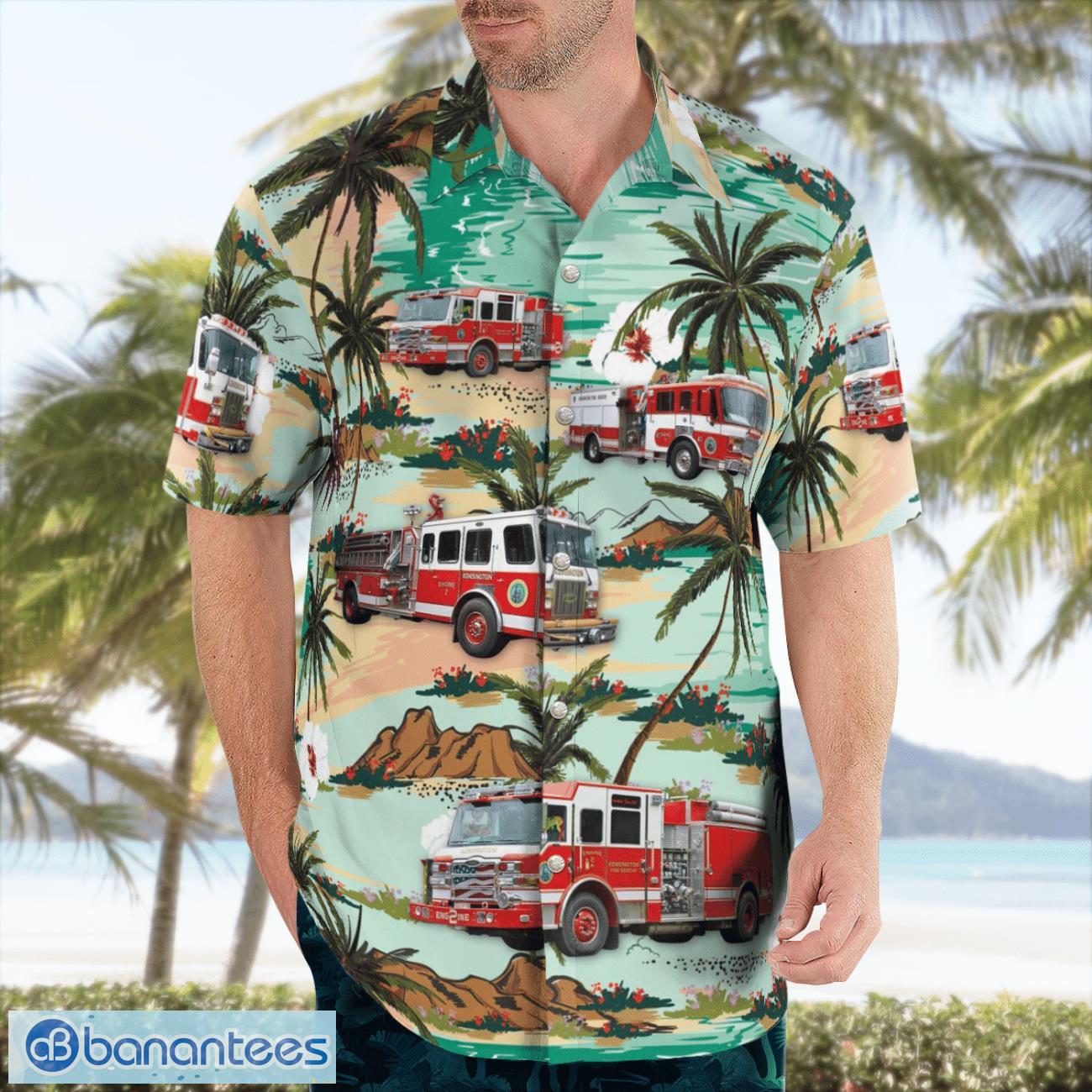 Kensington Fire-Rescue Beach Hawaiian Shirt Gift For Summer Holiday Kensington Fire-Rescue Beach Hawaiian Shirt Gift For Summer Holiday Product Photo 4