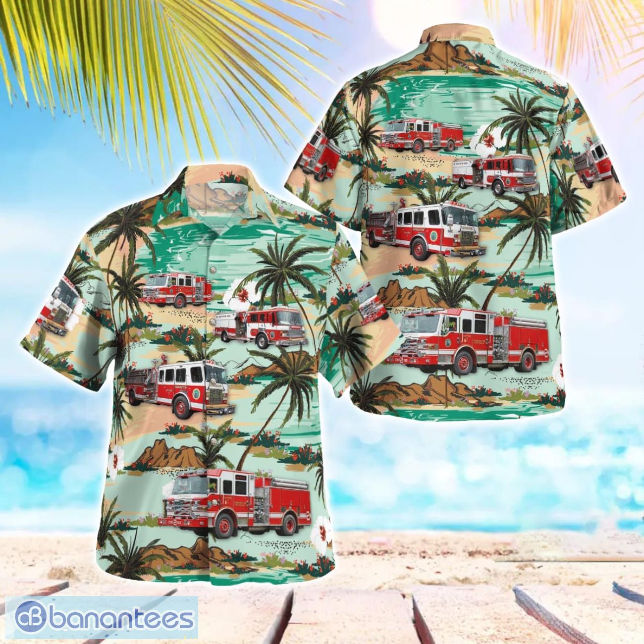 kensington fire rescue beach hawaiian shirt gift for summer holiday image Kensington Fire-Rescue Beach Hawaiian Shirt Gift For Summer Holiday Product Photo 1