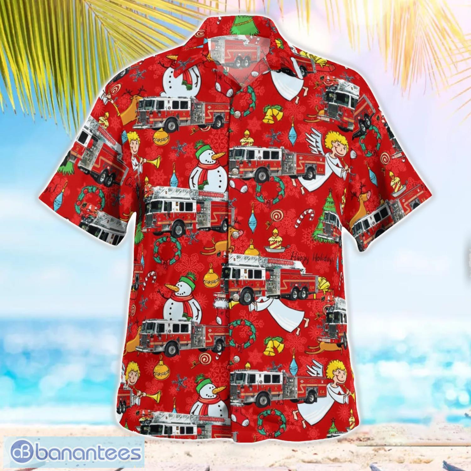kentucky louisville division of fire christmas 3d hawaiian shirt gift for summer 1 image Kentucky, Louisville Division of Fire Christmas 3D Hawaiian Shirt Gift For Summer Product Photo 2