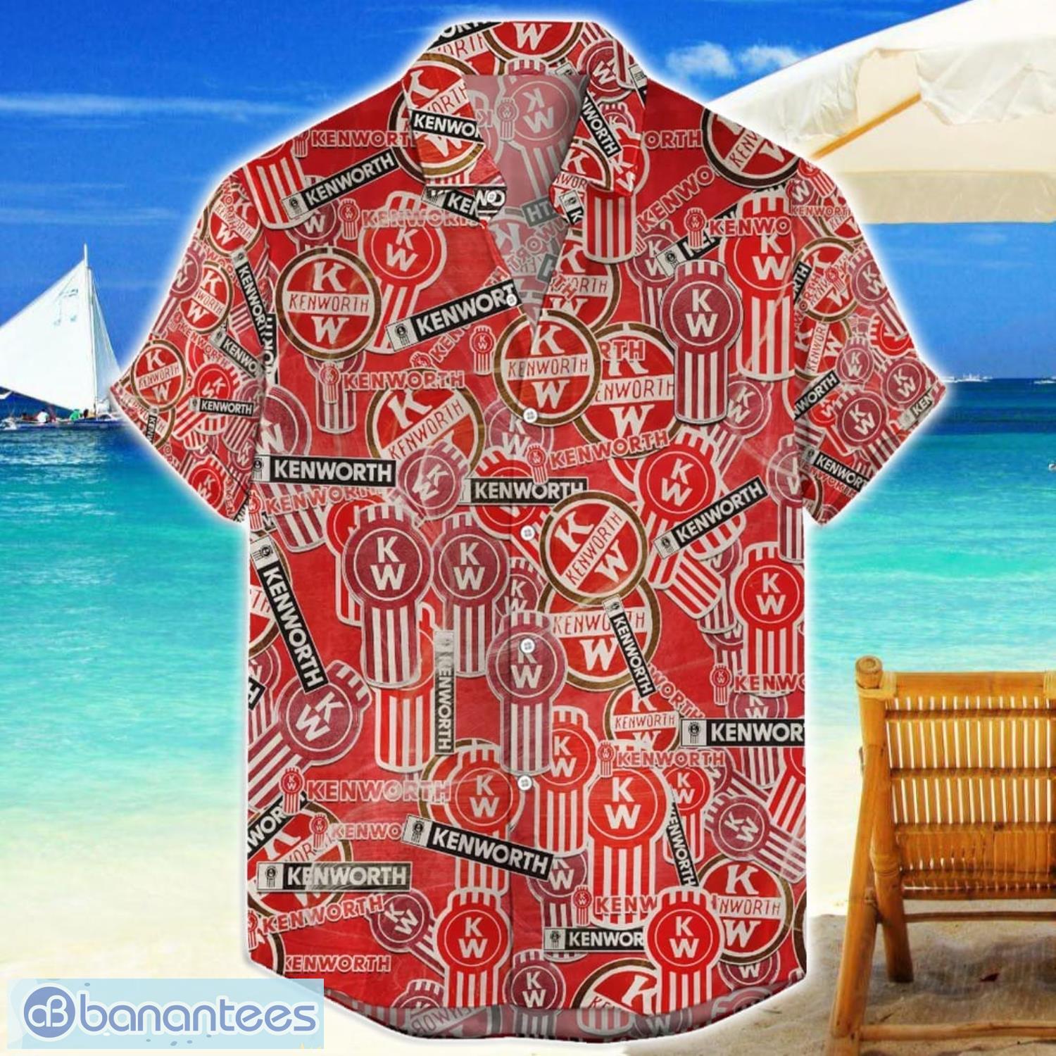 kenworth aop truck logo hawaiian shirt summer gift for men and women image Kenworth AOP Truck Logo Hawaiian Shirt Summer Gift For Men And Women Product Photo 1
