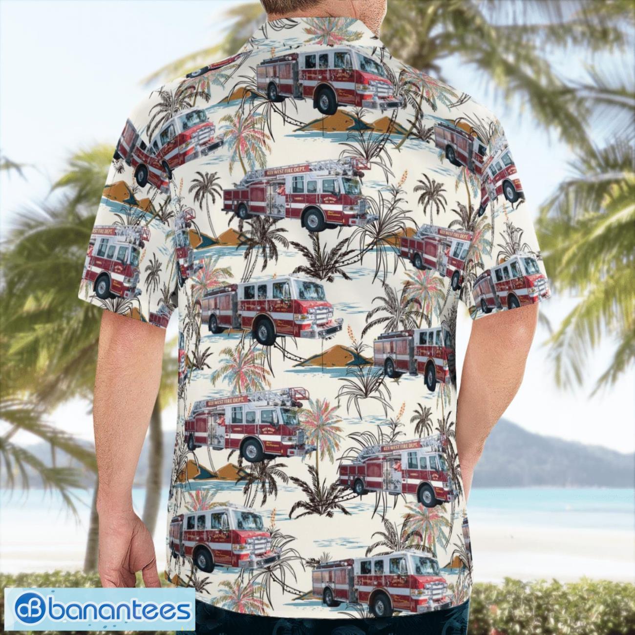 key west florida key west fire department summer hawaiian shirt for men women 1 image Key West, Florida, Key West Fire Department Summer Hawaiian Shirt For Men Women Product Photo 2