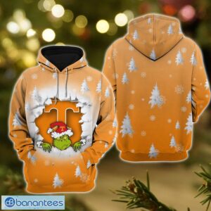 Tennessee Volunteers Grinch 3D T-Shirt Hoodie Sweatshirt Gift For Christmas Product Photo 4