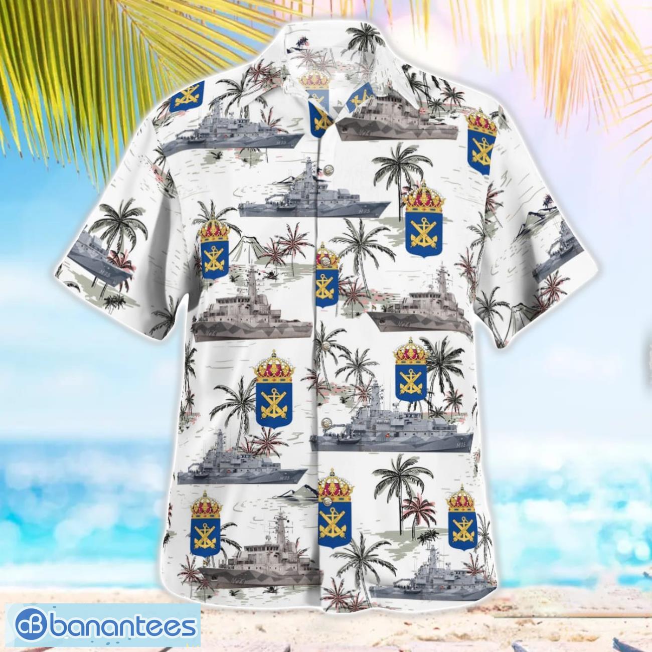 koster class sweden navy hawaiian shirt beach summer gift 1 image Koster class Sweden Navy Hawaiian Shirt Beach Summer Gift Product Photo 2