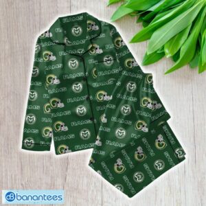Ncaa Colorado State Rams Satin Long Sleeve Pajamas Set Family For Men Women Gift Christmas - ZNCAA Colorado State Rams_Women Satin Long Sleeve Pajamas Set_1