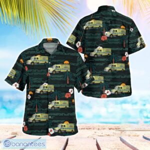 Ohio Cleveland EMS Aloha Hawaiian Shirt Product Photo 1