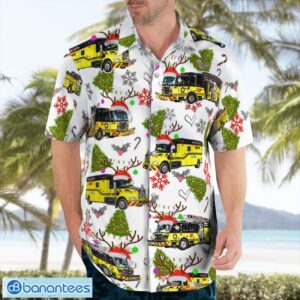 Florida Hillsborough County Fire Department Christmas Aloha Hawaiian Shirt Product Photo 3