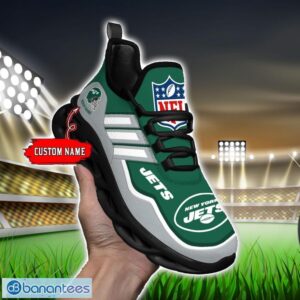 Custom Name NFL New York Jets Sneakers Sport Team Max Soul Shoes For Men Women Product Photo 4