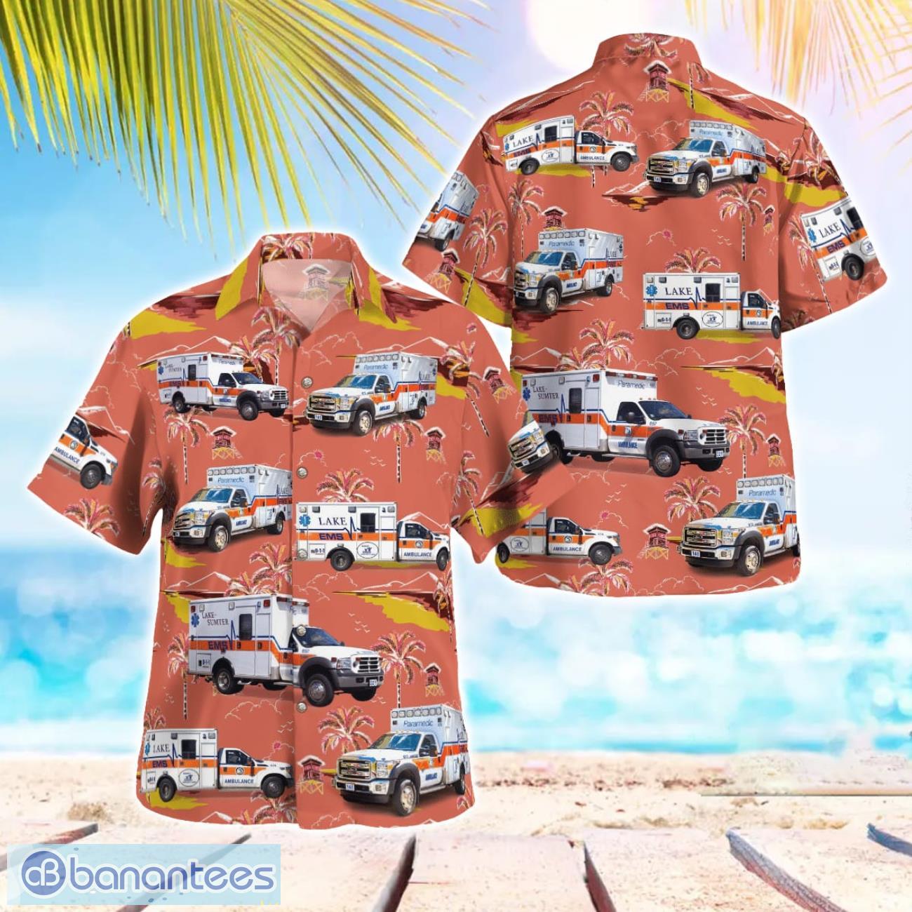 lake ems 3d hawaiian shirt image Lake EMS 3D Hawaiian Shirt Product Photo 1