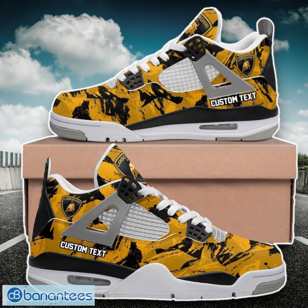 lamborghini mixing colors custom name air jordan 4 dynamic design for men women image Lamborghini Mixing Colors Custom Name Air Jordan 4 Dynamic Design For Men Women Product Photo 1