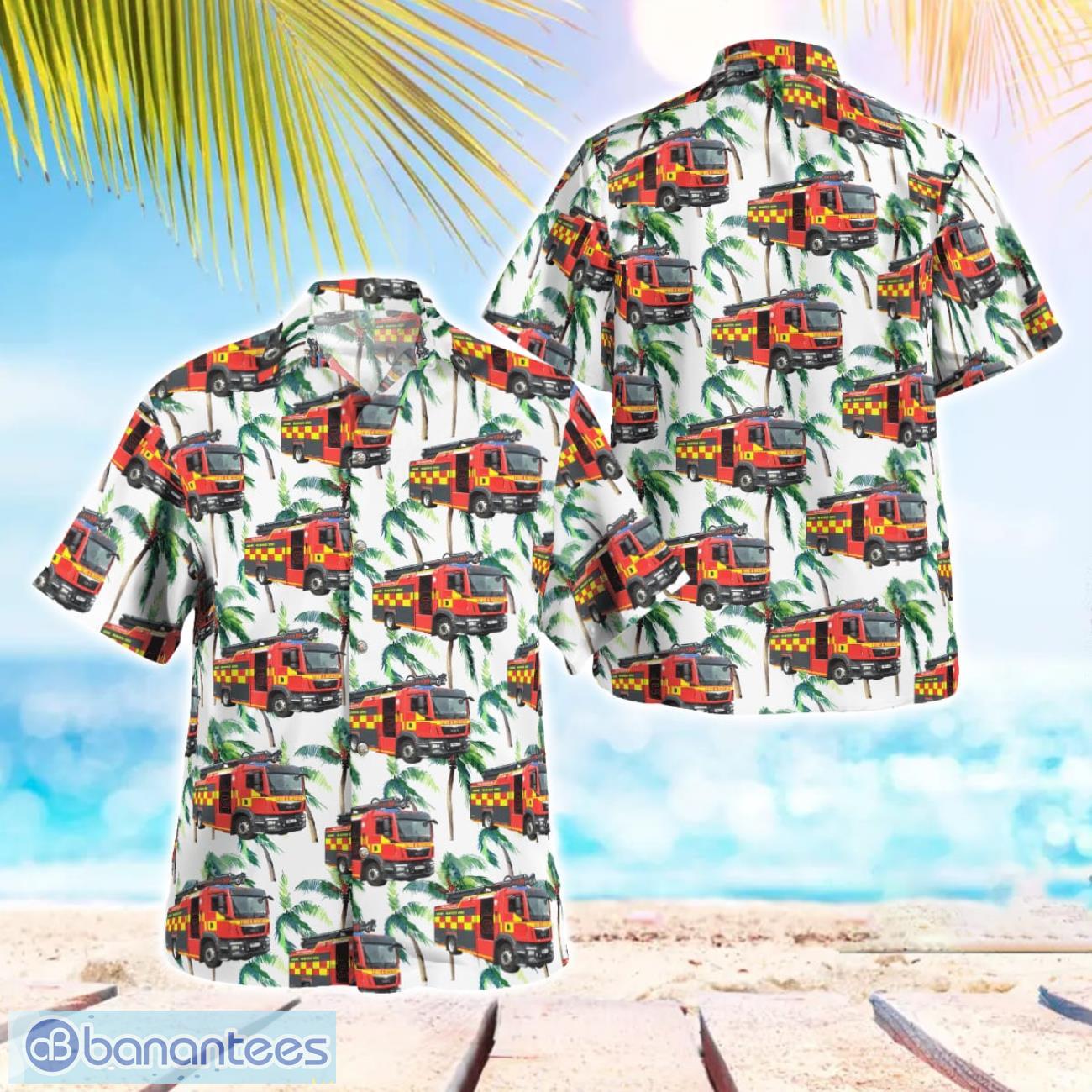 lancashire fire and rescue service man tgm hawaiian shirt beach summer gift image Lancashire Fire and Rescue Service MAN TGM Hawaiian Shirt Beach Summer Gift Product Photo 1