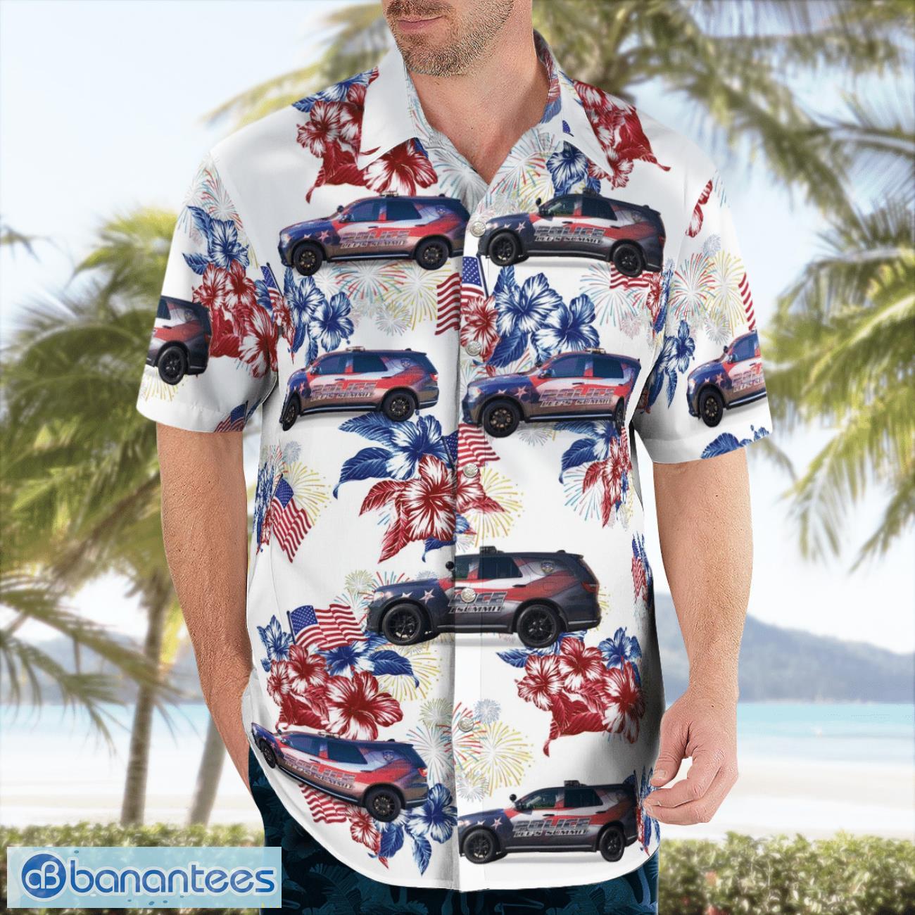 Lee's Summit Missouri Police Department 3D Hawaiian Shirt Lee's Summit Missouri Police Department 3D Hawaiian Shirt Product Photo 4