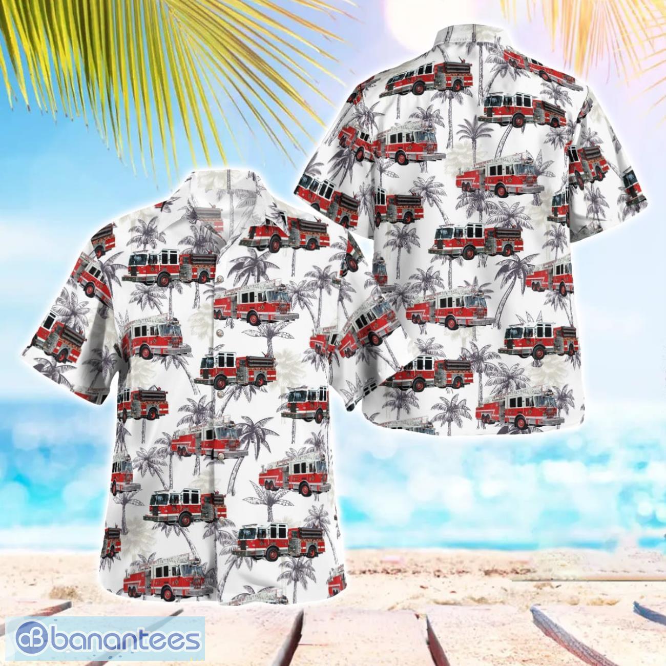lehighton pennsylvania lehighton fire department hawaiian shirt men women beach shirt image Lehighton, Pennsylvania, Lehighton Fire Department Hawaiian Shirt Men Women Beach Shirt Product Photo 1