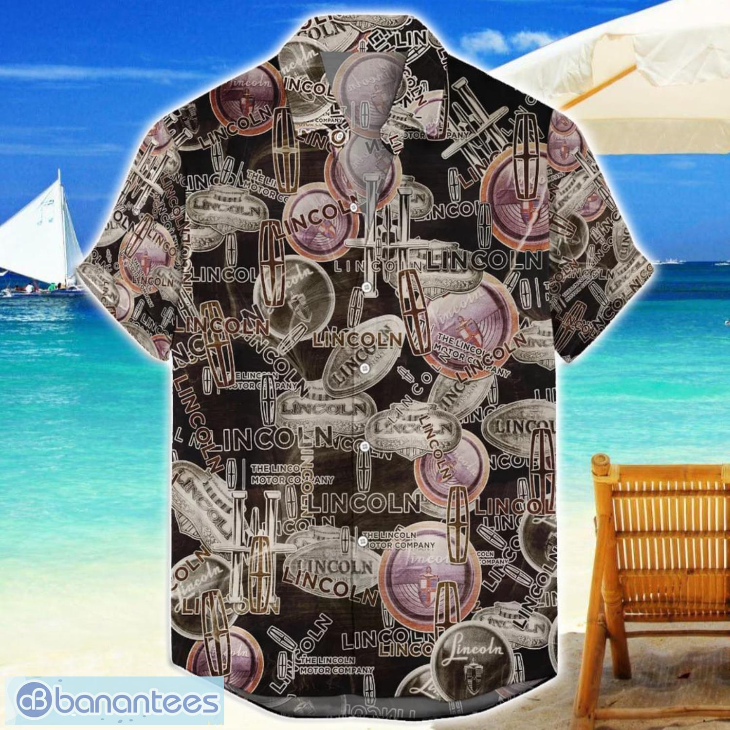 lincoln car aop hawaiian shirt summer gift for men and women image Lincoln Car AOP Hawaiian Shirt Summer Gift For Men And Women Product Photo 1