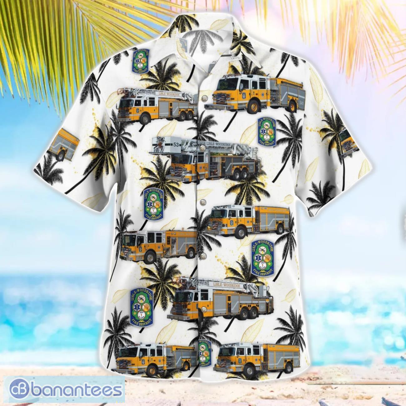 Lisle-Woodridge Fire District Beach Hawaiian Shirt Gift For Summer Holiday Lisle-Woodridge Fire District Beach Hawaiian Shirt Gift For Summer Holiday Product Photo 3