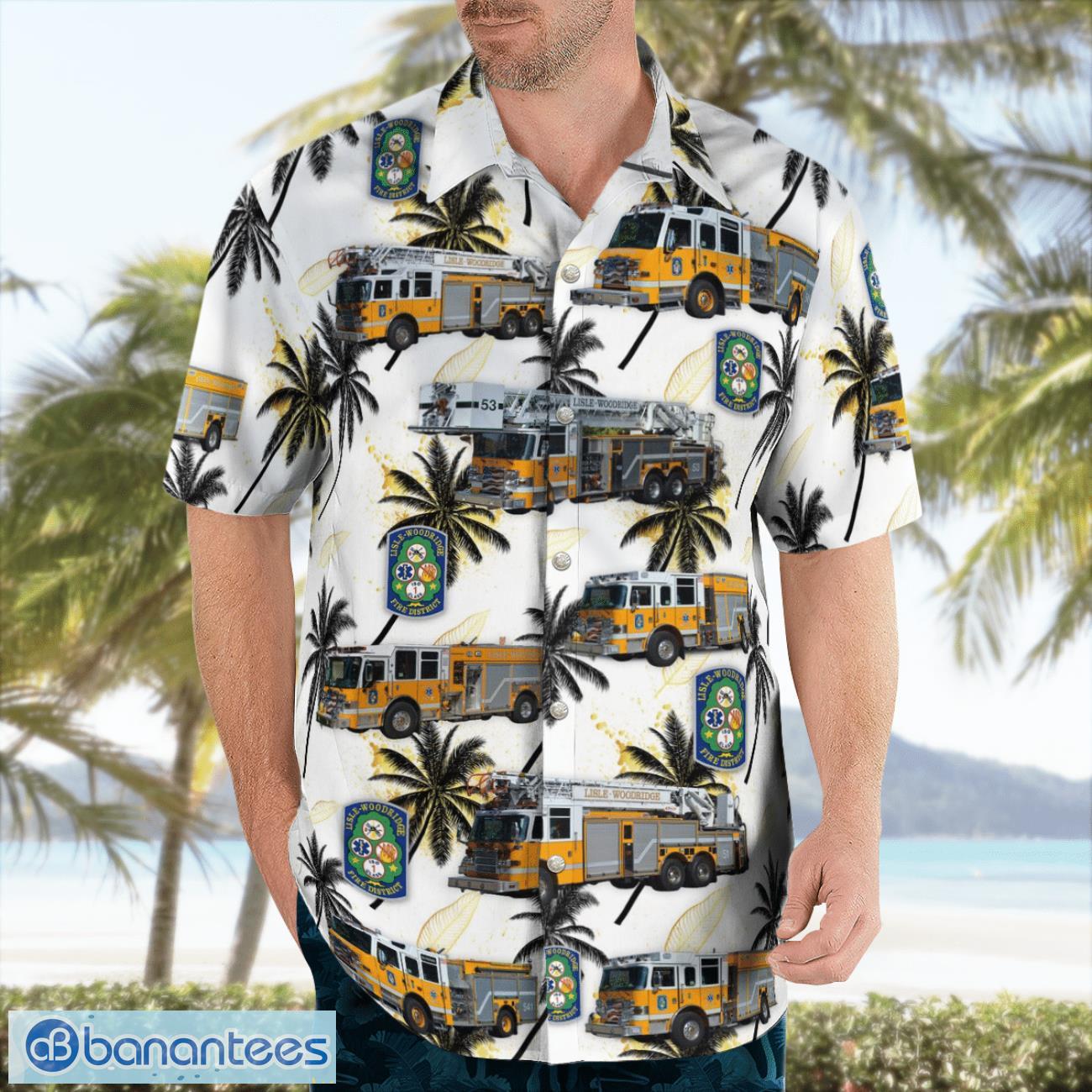 Lisle-Woodridge Fire District Beach Hawaiian Shirt Gift For Summer Holiday Lisle-Woodridge Fire District Beach Hawaiian Shirt Gift For Summer Holiday Product Photo 4