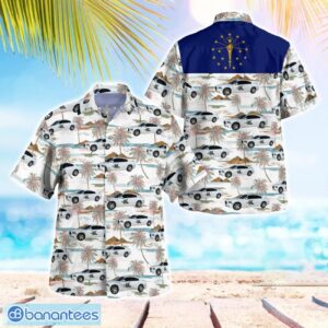 Indiana State Trooper Police Car Hawaiian Shirt Beach Summer Shirt Product Photo 1