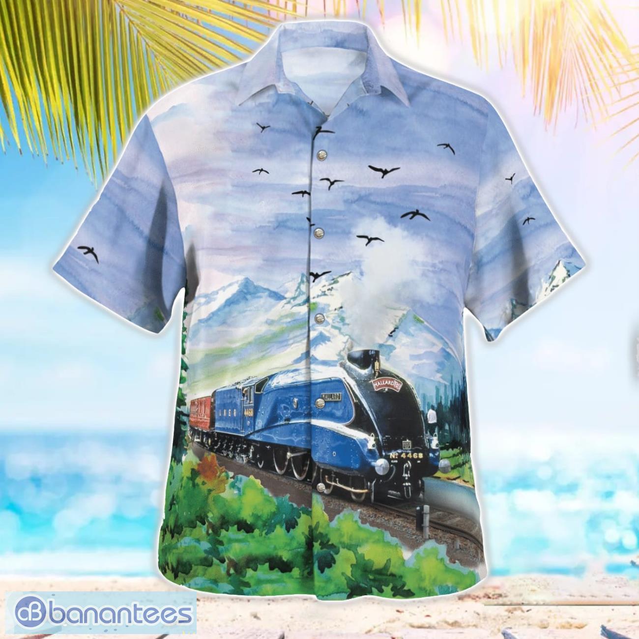 LNER Class A4 4468 Mallard 3D Hawaiian Shirt LNER Class A4 4468 Mallard 3D Hawaiian Shirt Product Photo 3