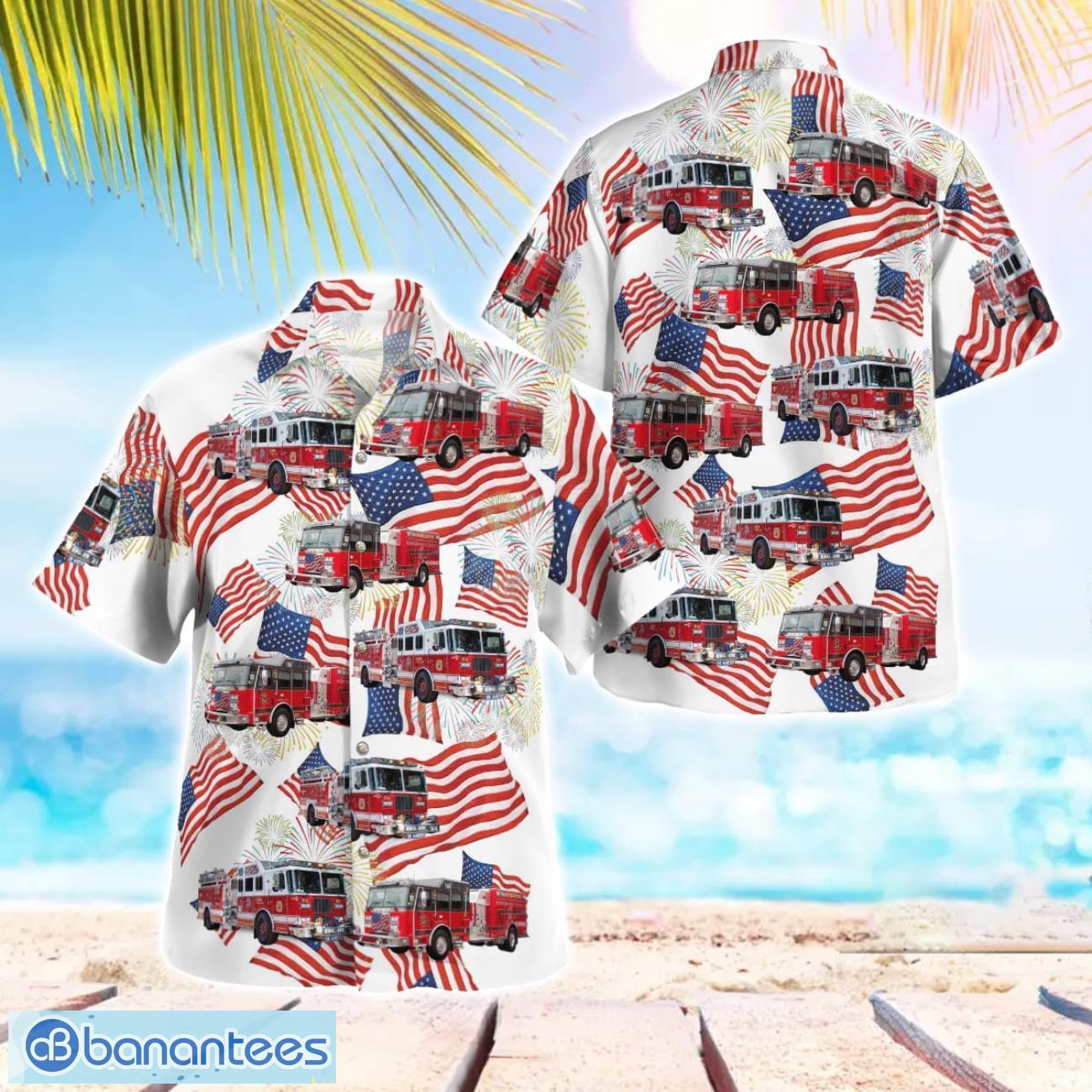 lodi volunteer fire department beach hawaiian shirt gift for summer holiday image Lodi Volunteer Fire Department Beach Hawaiian Shirt Gift For Summer Holiday Product Photo 1