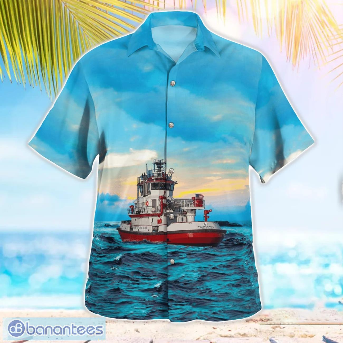 long beach fire department california protector hawaiian shirt button summer shirt 2 image Long Beach Fire Department (California) Protector Hawaiian Shirt Button Summer Shirt Product Photo 3