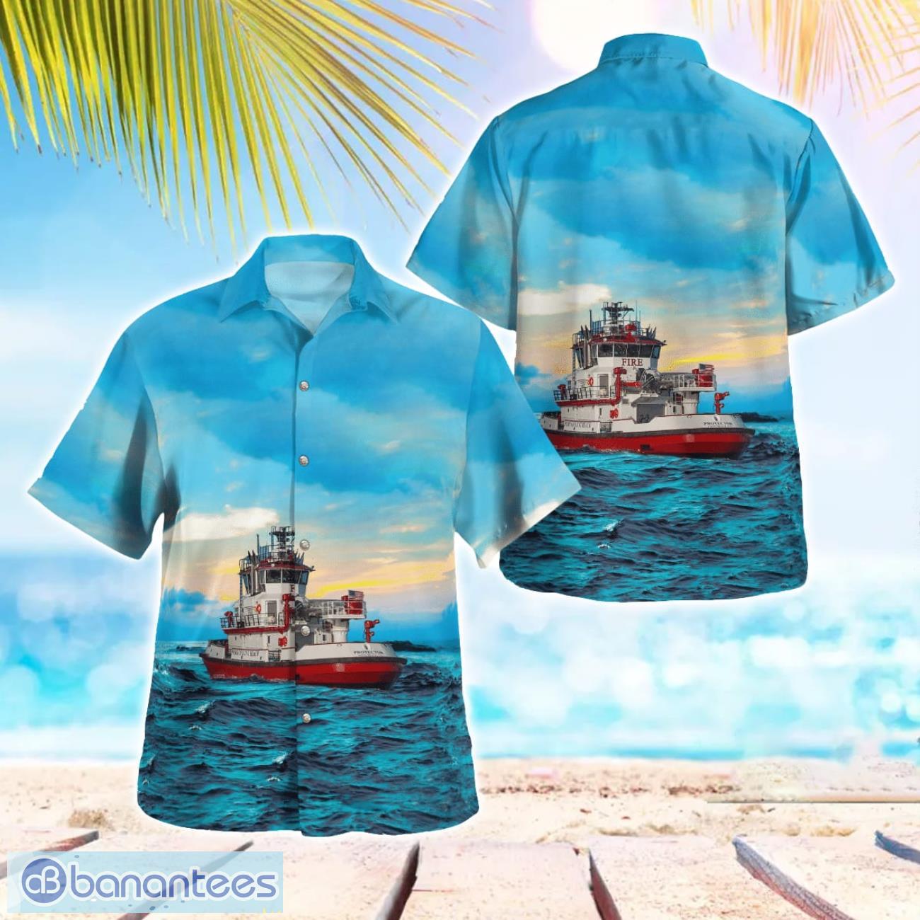 long beach fire department california protector hawaiian shirt button summer shirt image Long Beach Fire Department (California) Protector Hawaiian Shirt Button Summer Shirt Product Photo 1