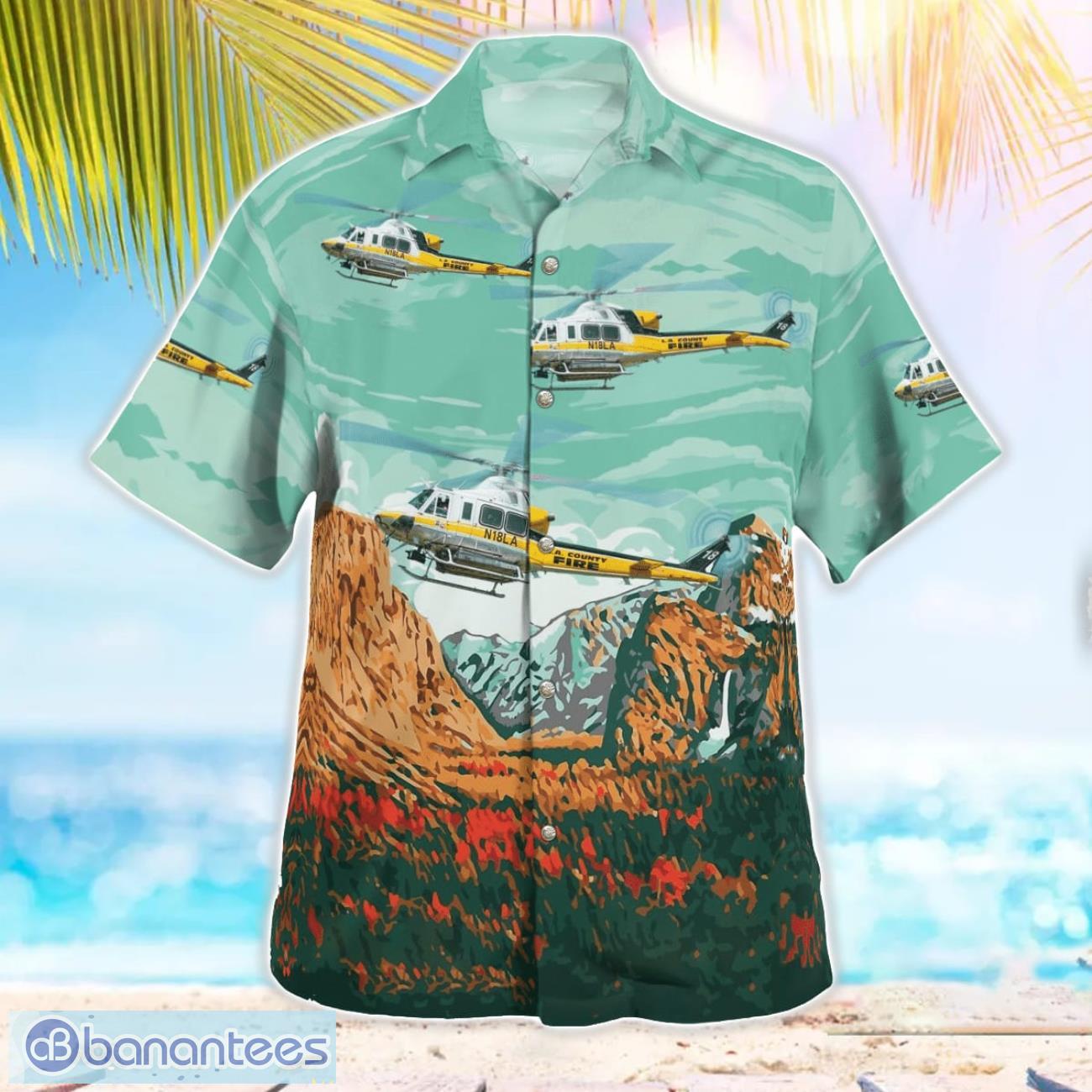 Los Angeles County Fire Department Bell 412 Beach Hawaiian Shirt Summer Gift Los Angeles County Fire Department Bell 412 Beach Hawaiian Shirt Summer Gift Product Photo 3