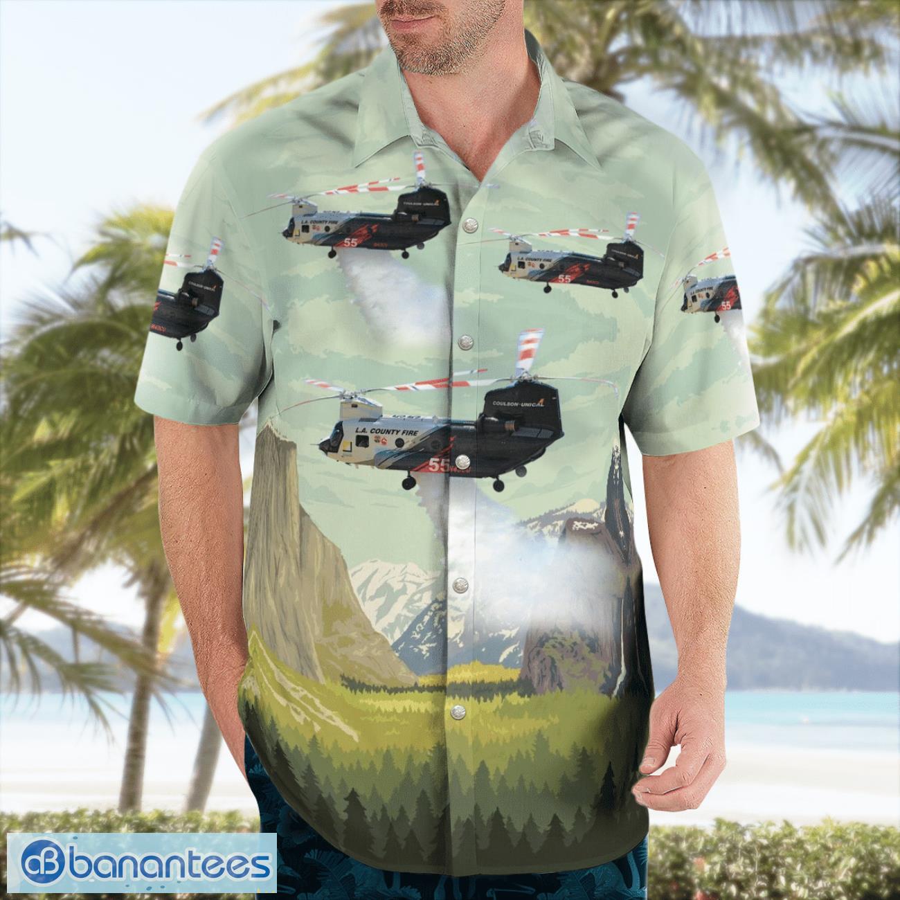 los angeles county fire department ch 47 beach hawaiian shirt summer gift 2 image Los Angeles County Fire Department CH-47 Beach Hawaiian Shirt Summer Gift Product Photo 3
