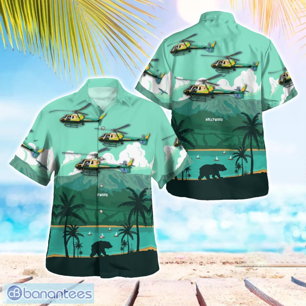 los angeles county sheriff helicopter beach hawaiian shirt summer gift image Los Angeles County Sheriff Helicopter Beach Hawaiian Shirt Summer Gift Product Photo 1