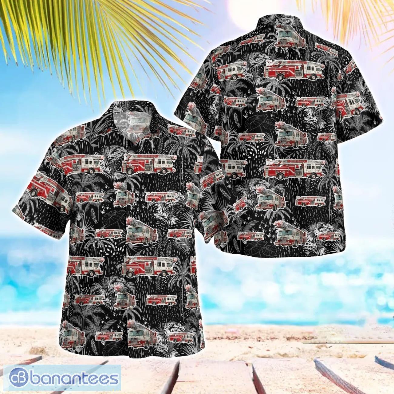 lower allen township fire department hawaiian shirt beach summer shirt image Lower Allen Township Fire Department Hawaiian Shirt Beach Summer Shirt Product Photo 1