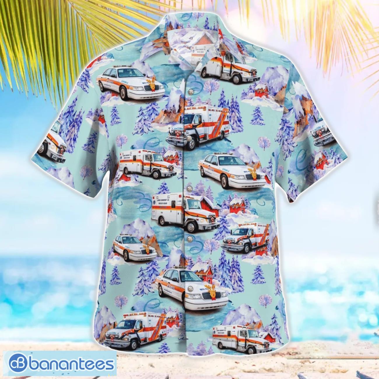 Lower Somerset EMS Beach Hawaiian Shirt Gift For Summer Holiday Lower Somerset EMS Beach Hawaiian Shirt Gift For Summer Holiday Product Photo 3